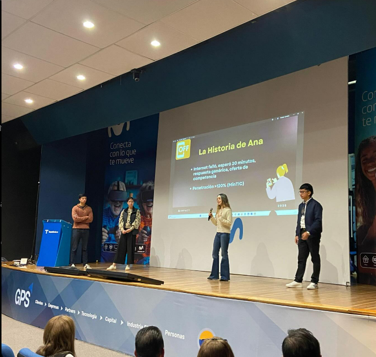 Participantes en la actividad de Movistar Telefónica